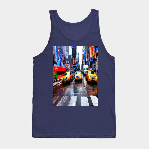 Times Square Taxis Tank Top by tommysphotos